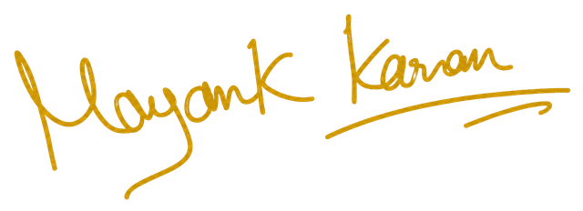 Mayank K Hooda signature