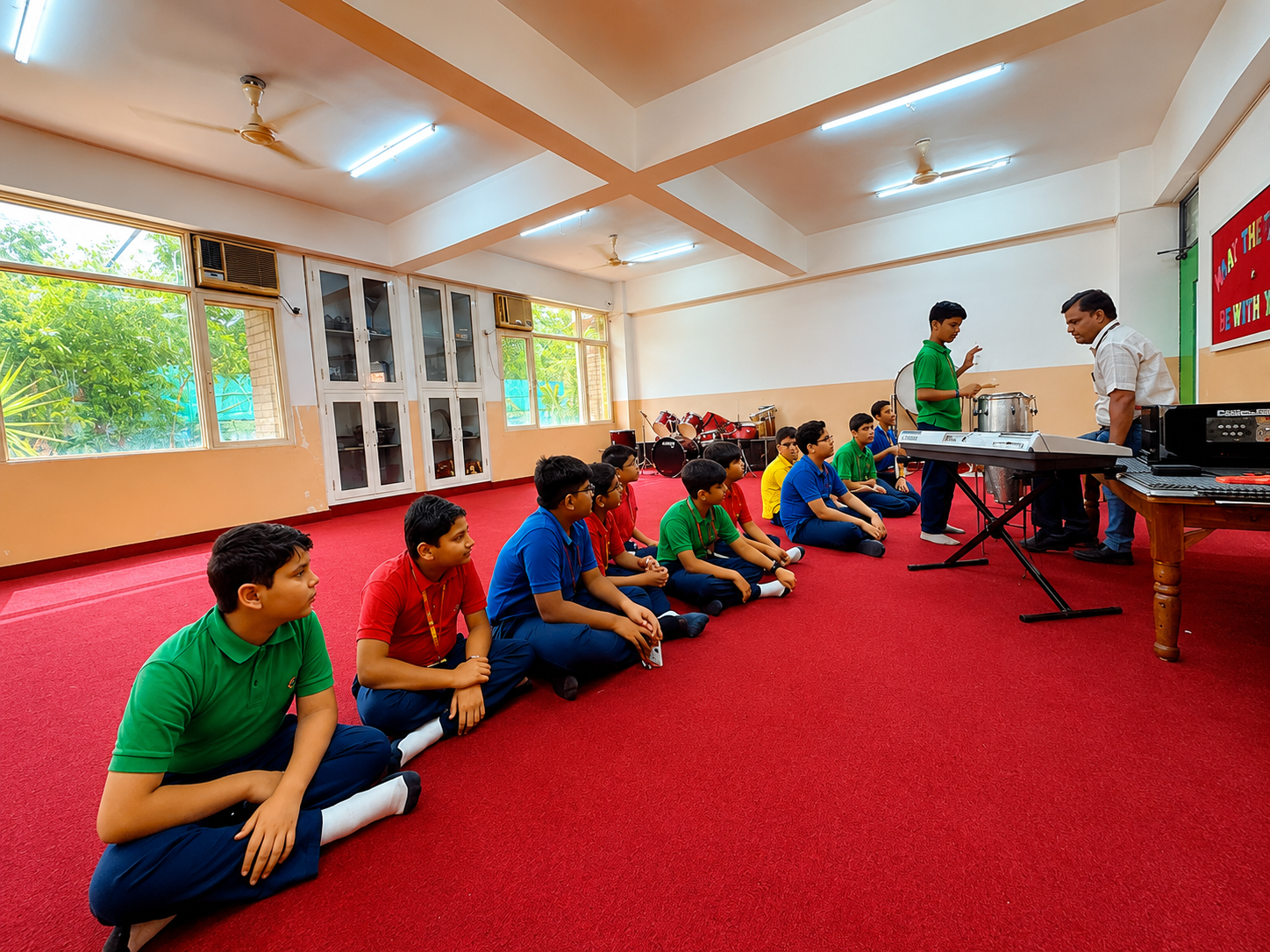 Spacious and well-equipped school spaces